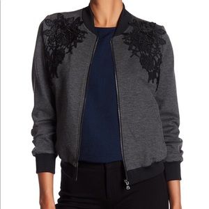 Kobi Halperin Cleo Embroidered Applique Bomber Jacket